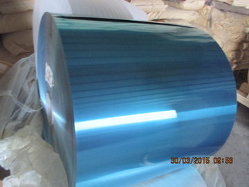 Air Conditioner Aluminium Fin Stock 0.12mm Various Width With Blue / Golden